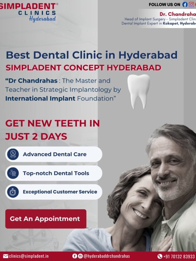 Get New Teeth in Just 2 Days at Simpladent Clinics Hyderabad – Fast & Permanent Dental Implants
